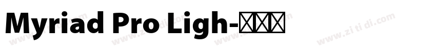 Myriad Pro Ligh字体转换